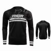 Men'S * | Thor Mens Assist Long Sleeve Banger Black/Charcoal Jersey