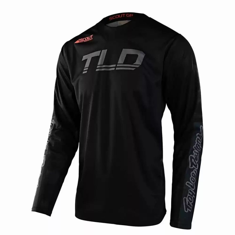 Men'S * | Troy Lee Designs Scout Gp Recon Brushed Camo Black Mens Motocross Jersey