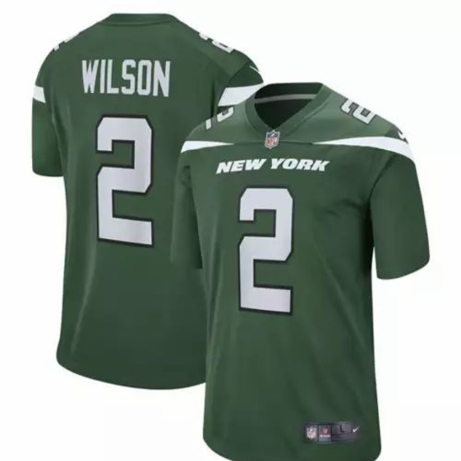 Nfl Jerseys * | Nike New York Jets Zach Wilson #2 Game Jersey Green