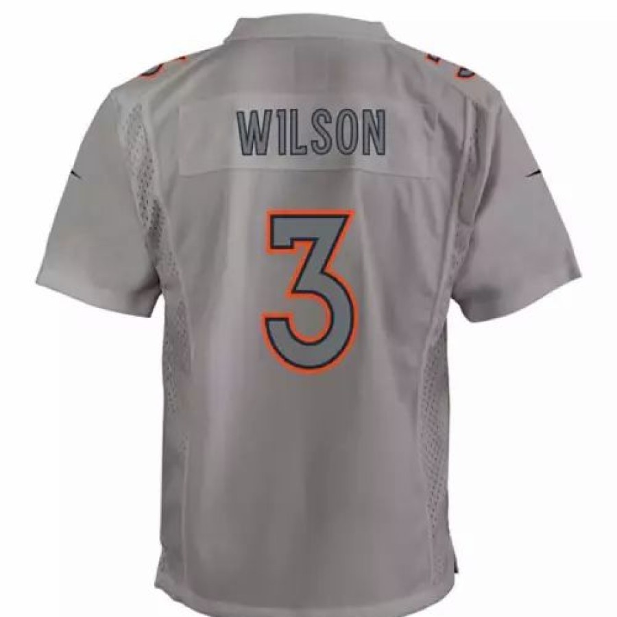 Nfl Jerseys * | Nike Kids' Denver Broncos Russell Wilson #3 Atmosphere Jersey Grey Heather