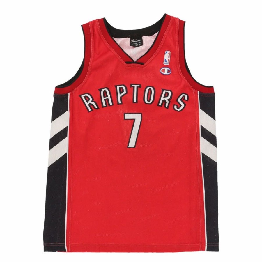 Men'S Vintage * | Vintage Toronto Raptors Champion Jersey Small Red Polyester