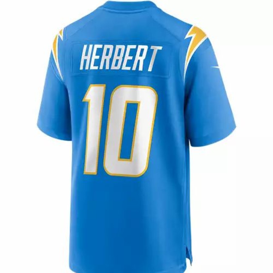 Nfl Jerseys * | Nike Los Angeles Chargers Justin Herbert #10 Game Jersey Blue