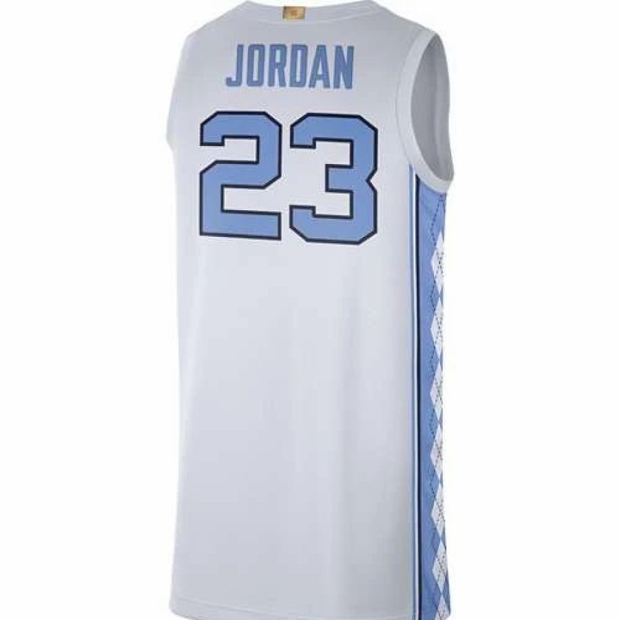 College Jerseys * | Jordan North Carolina Tar Heels Michael Jordan #23 Limited Jersey White