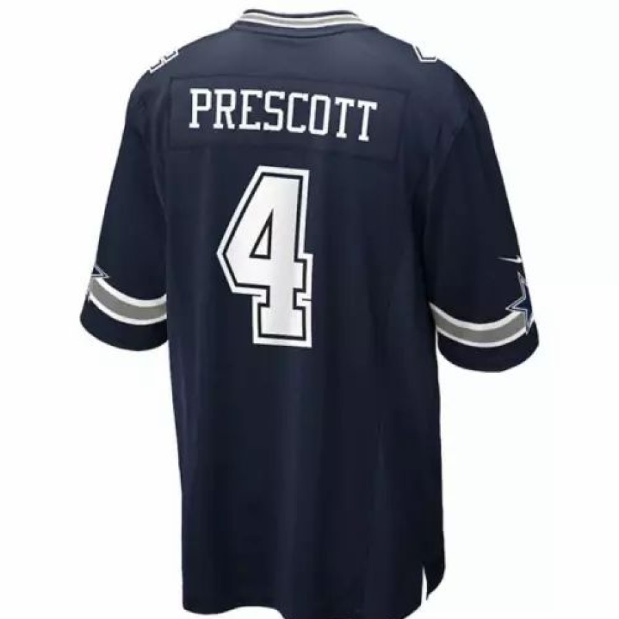 Nfl Jerseys * | Nike Kids' Dallas Cowboys Dak Prescott #4 Home Game Jersey Navy