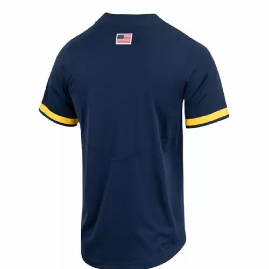 College Jerseys * | Nike Michigan Wolverines Replica Baseball Jersey Navy