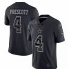 Nfl Jerseys * | Nike Dallas Cowboys Dak Prescott #4 Reflect Jersey Black