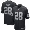 Nfl Jerseys * | Nike Las Vegas Raiders Josh Jacobs #28 Game Jersey Black