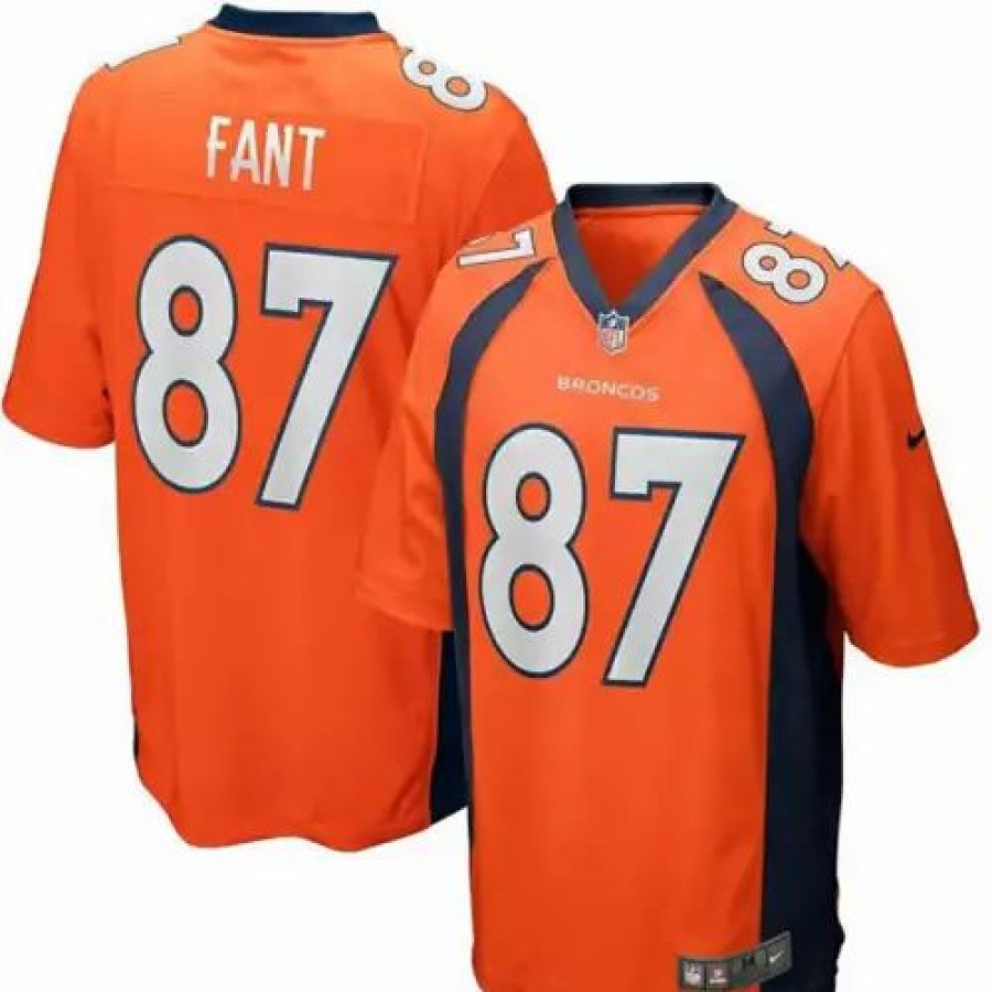 Nfl Jerseys * | Nike Denver Broncos Noah Fant #87 Game Jersey Orange