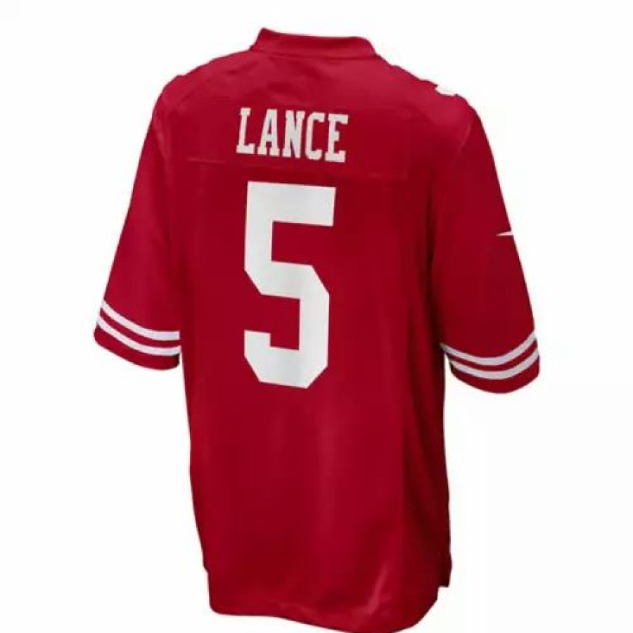 Nfl Jerseys * | Nike San Francisco 49Ers Trey Lance #5 Game Jersey Red