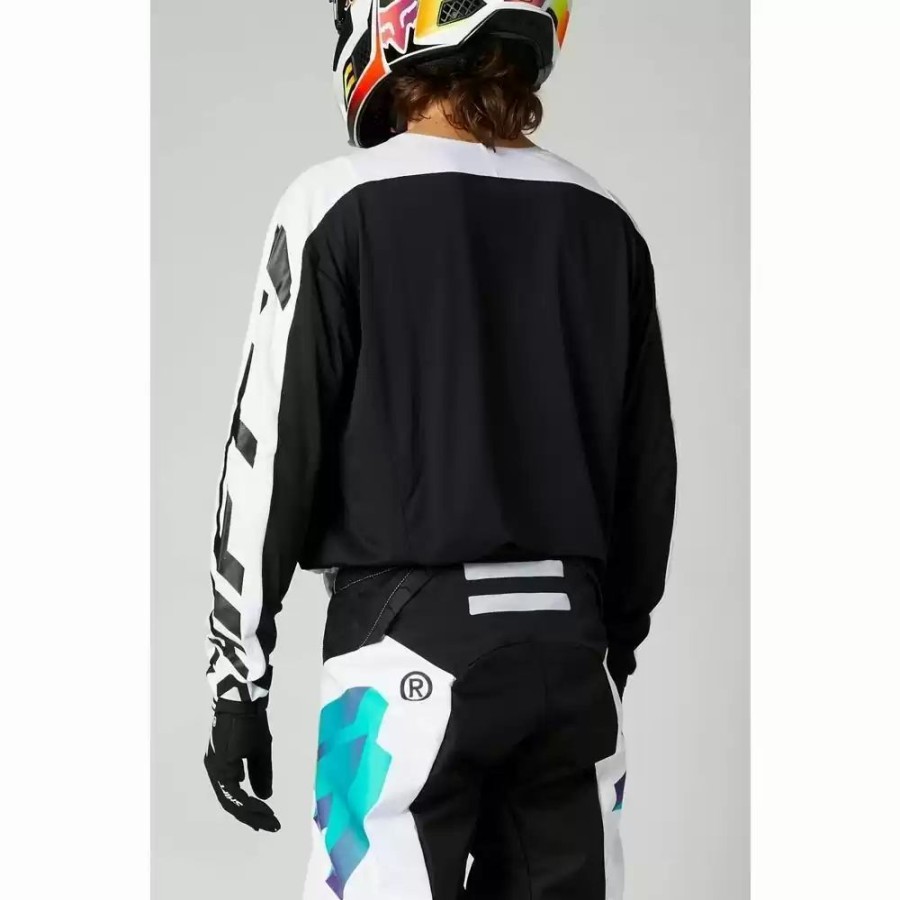 Men'S * | Shift Mx21 Black Label Uv Mens Motocross Jersey White Ultraviolet