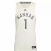 College Jerseys * | Adidas Kansas Jayhawks Retro Basketball Jersey Cream