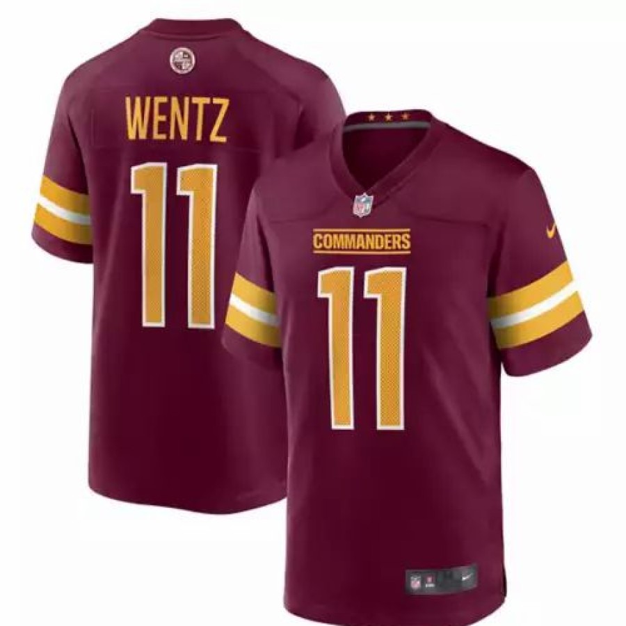 Nfl Jerseys * | Nike Washington Commanders Carson Wentz #2 Game Jersey Red