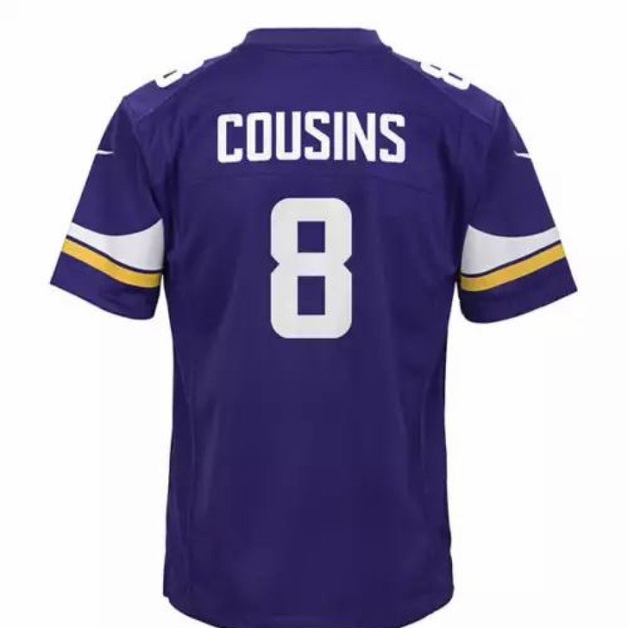 Nfl Jerseys * | Nike Kids' Minnesota Vikings Kirk Cousins #8 Game Jersey Purple