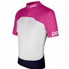 Bike * | Poc Raceday Women'S Climber Jersey Fluorescent Pink/Hydrogen White