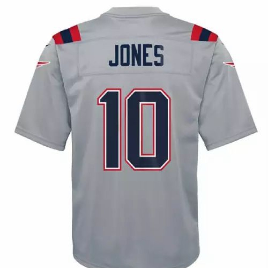 Nfl Jerseys * | Nike Kids' New England Patriots Mac Jones #10 Invert Jersey Navy