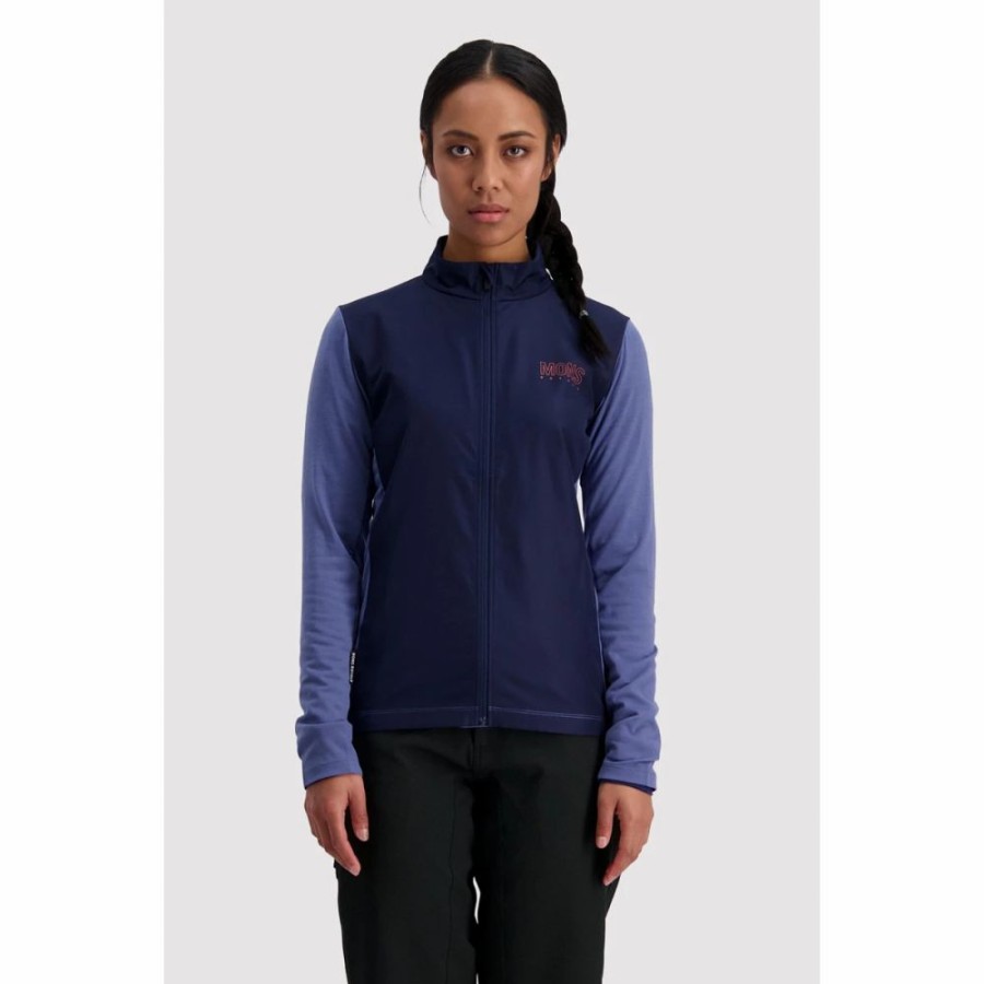 Bike * | Mons Royale Womens Phoenix Wind Jersey Blue