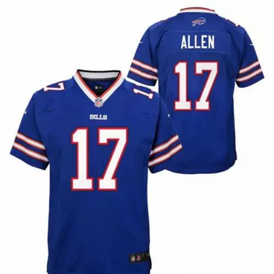 Nfl Jerseys * | Nike Kids' Buffalo Bills Josh Allen #17 Replica Jersey Royal