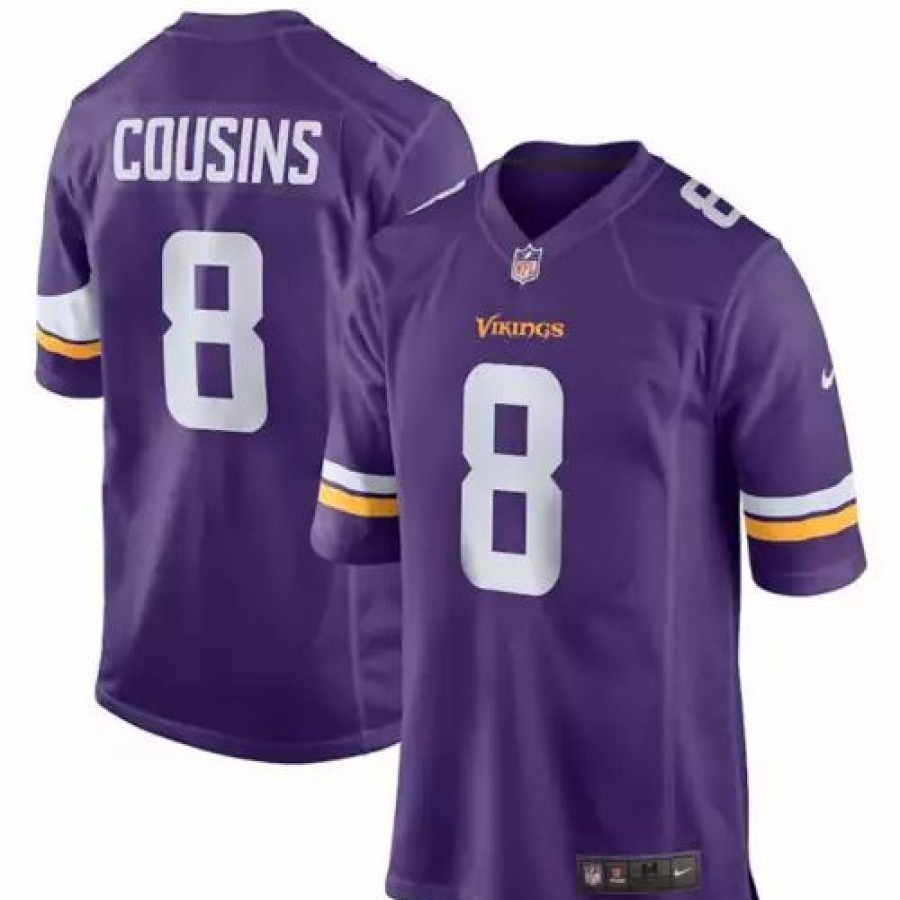 Nfl Jerseys * | Nike Minnesota Vikings Kirk Cousins #8 Game Jersey Purple