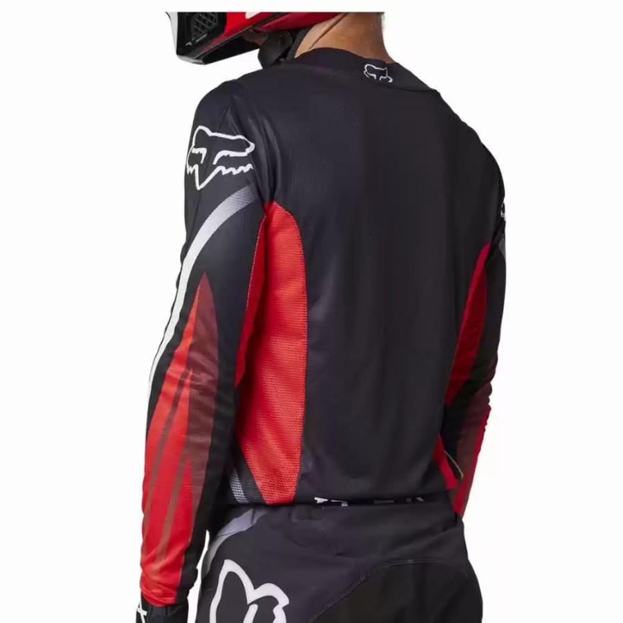 Men'S * | Fox Racing Mens Flexair Honda Motocross Red/Black/White Jersey