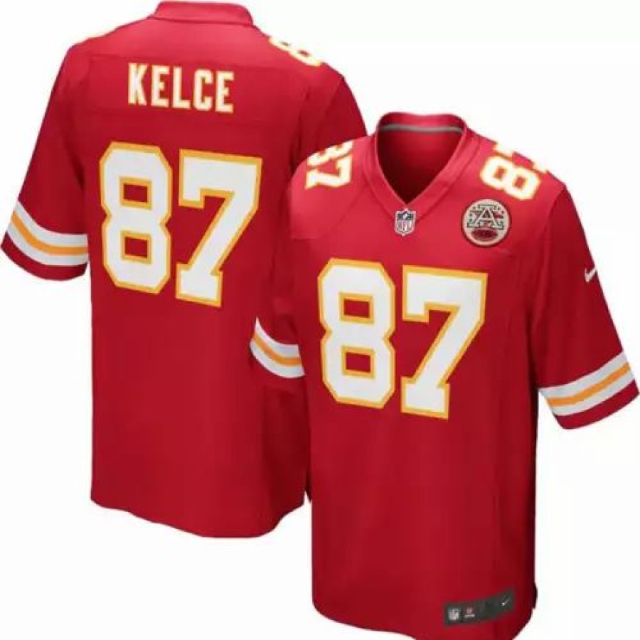 Nfl Jerseys * | Nike Kansas City Chiefs Travis Kelce #87 Game Jersey Red