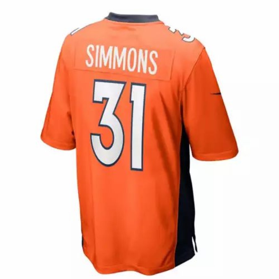 Nfl Jerseys * | Nike Denver Broncos Justin Simmons #31 Game Jersey Orange