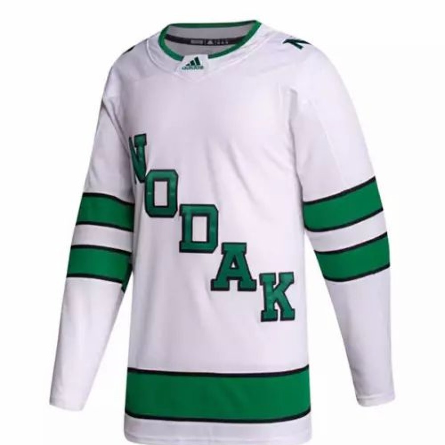 College Jerseys * | Adidas North Dakota Fighting Hawks Nodak Hockey Jersey White