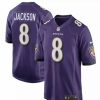 Nfl Jerseys * | Nike Baltimore Ravens Lamar Jackson #8 Game Jersey New Orchid