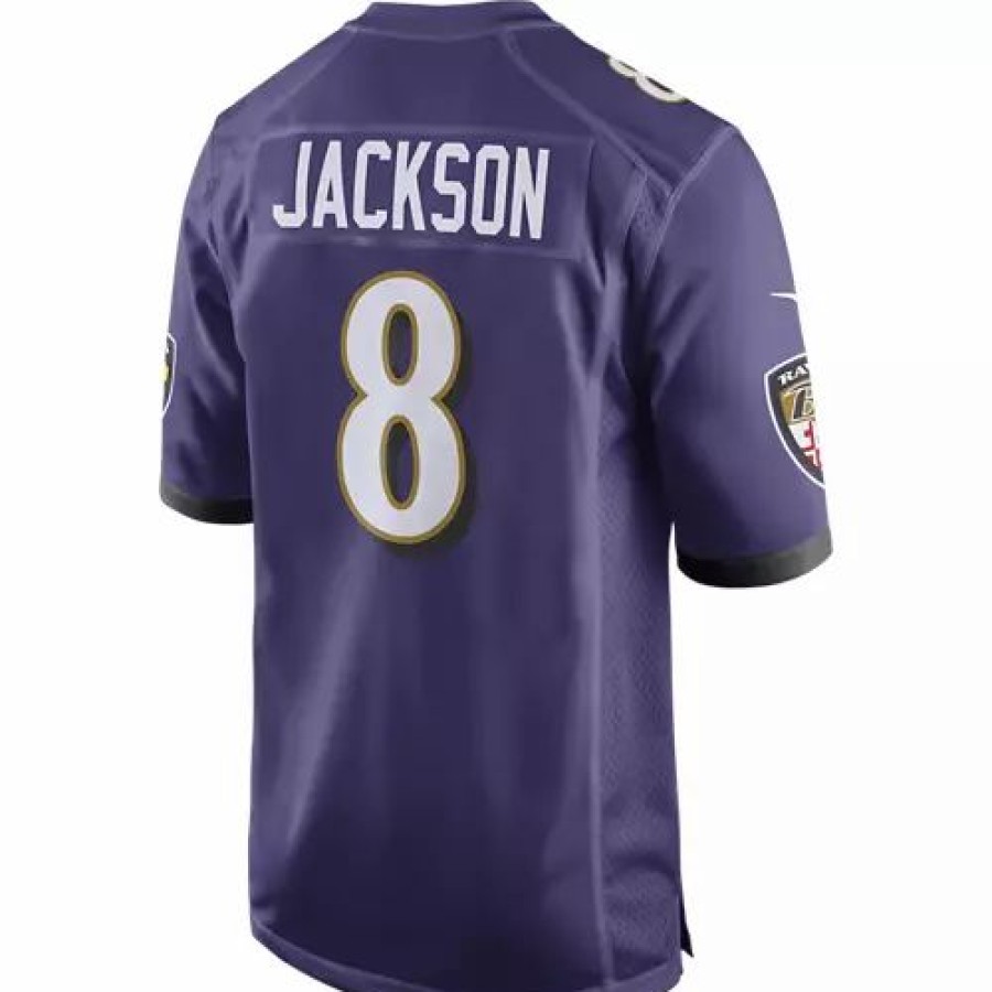 Nfl Jerseys * | Nike Baltimore Ravens Lamar Jackson #8 Game Jersey New Orchid